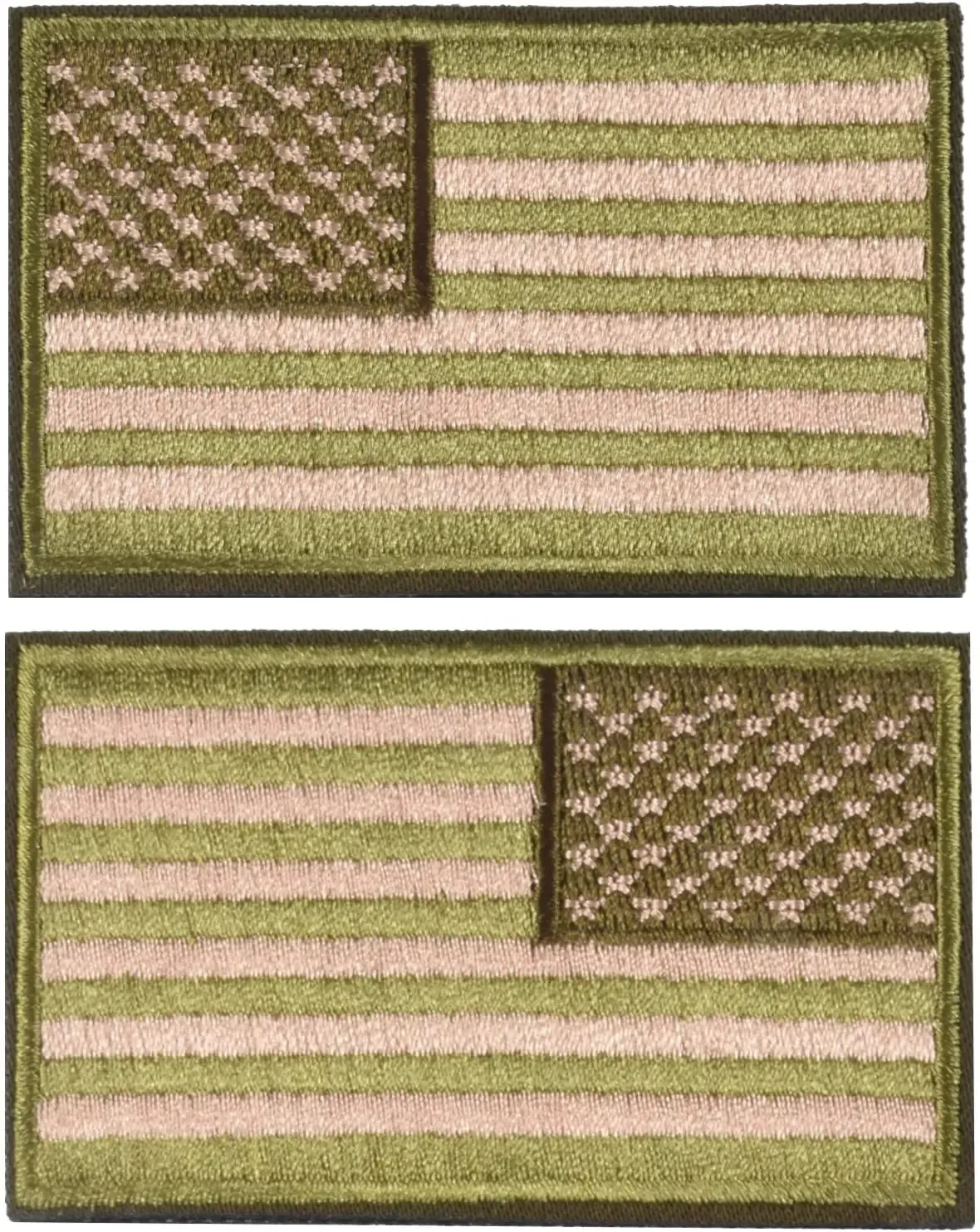 100 Tactical USA Flags Patch - Black & Gray American Flag