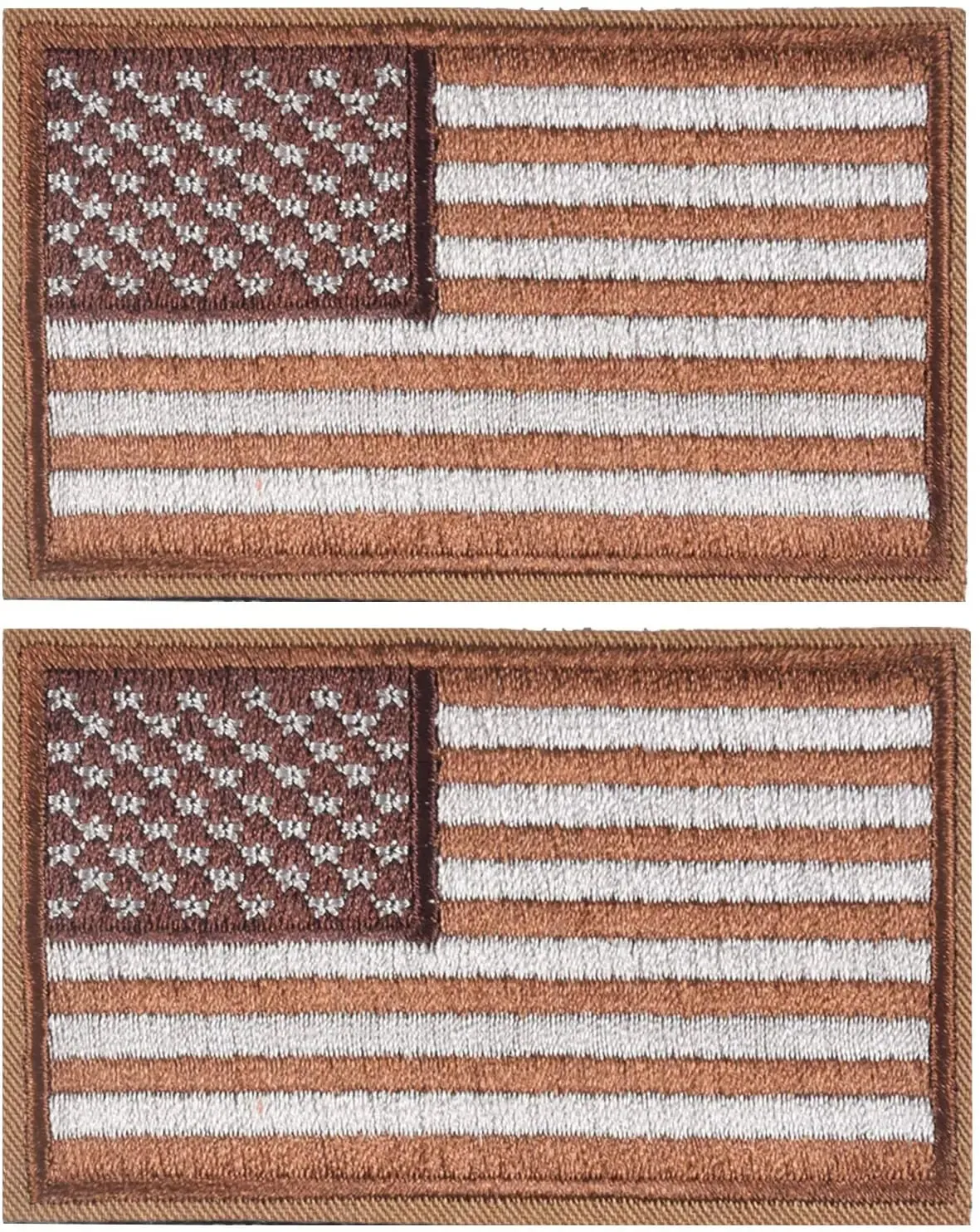 100 Tactical USA Flags Patch - Black & Gray American Flag