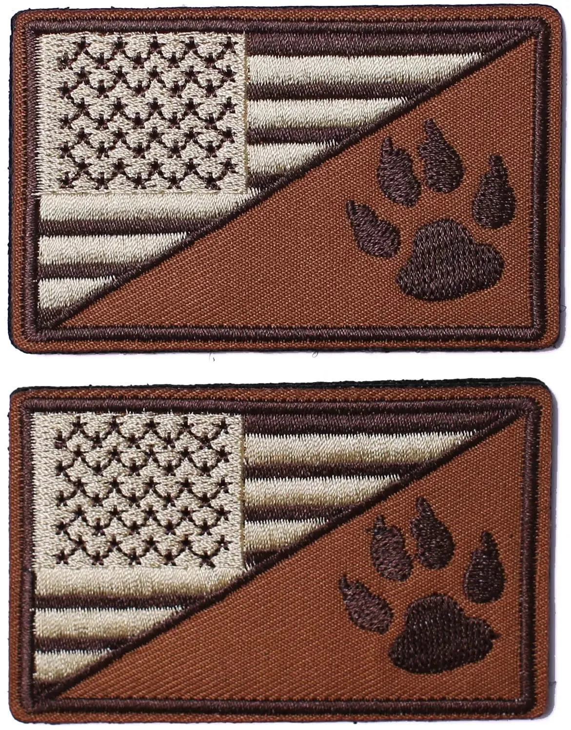 100 Tactical USA Flags Patch - Black & Gray American Flag