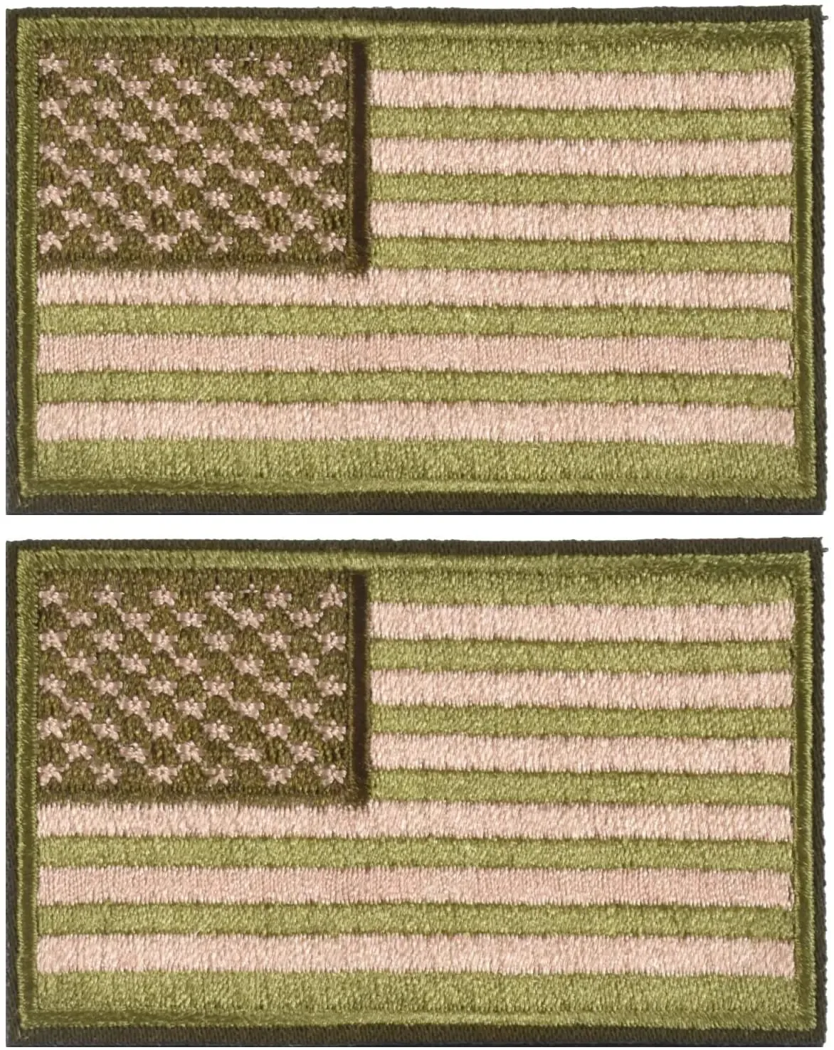 100 Tactical USA Flags Patch - Black & Gray American Flag
