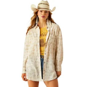 ARIAT WOMENS POPPY SUMMER OVERSHIRT LS SHIRT
