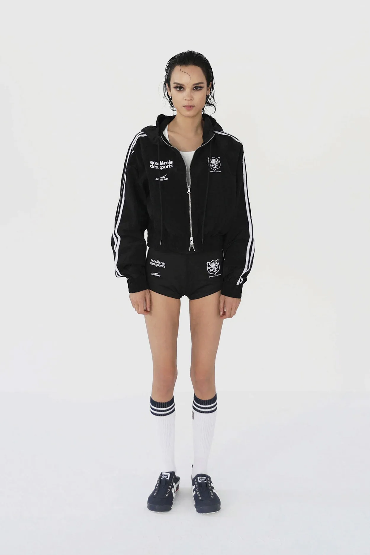 Badblood ADS Vintage Hooded Track Jacket Black