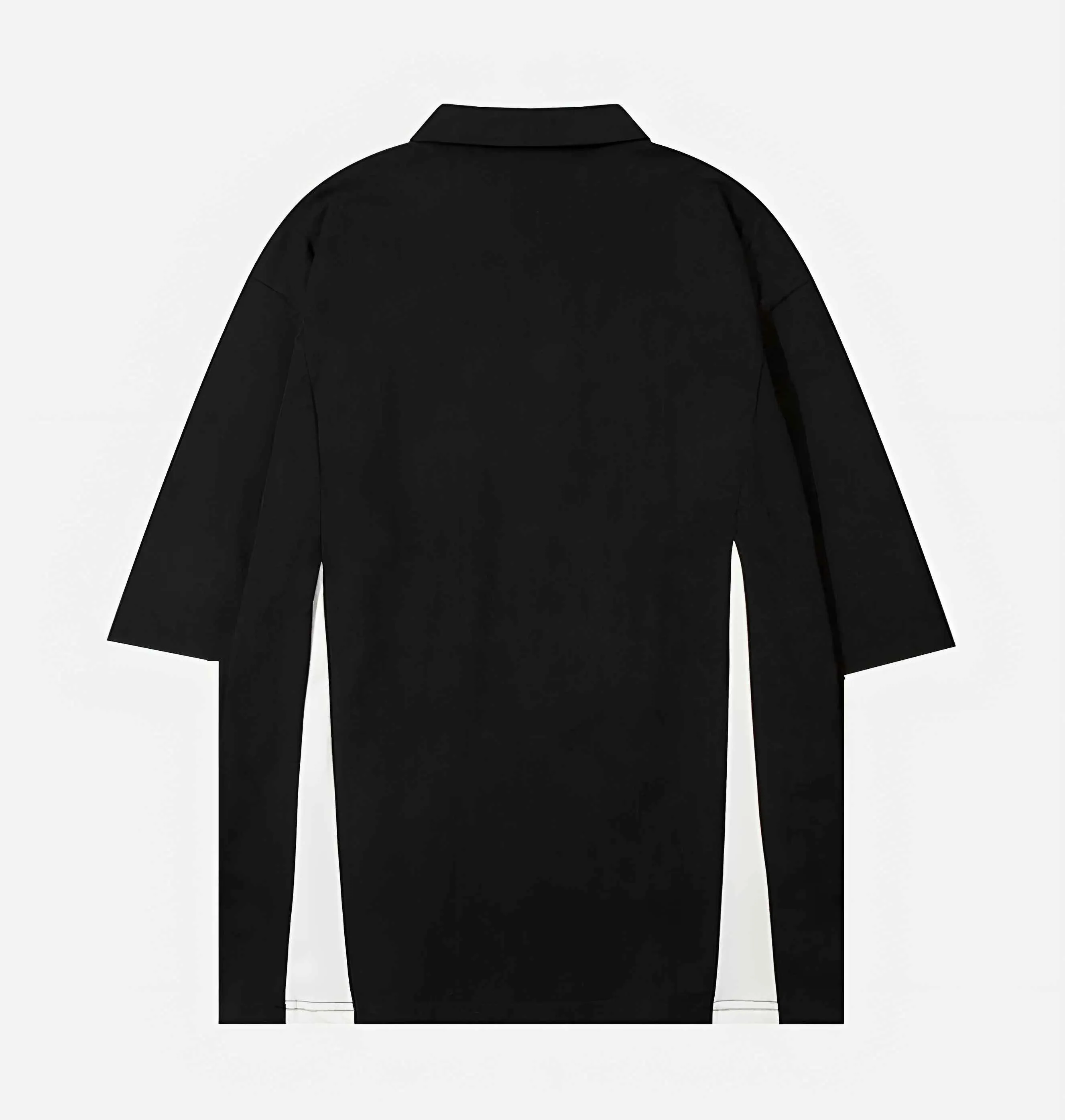 Black Racing Zipper Polo T-Shirt Buy 1 Get 1 Free Manfinity Polo T-Shirt