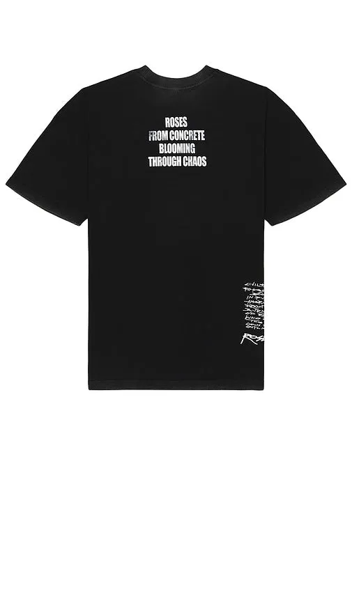Civil Regime Running Wild American Classic Oversized Tee in Black
