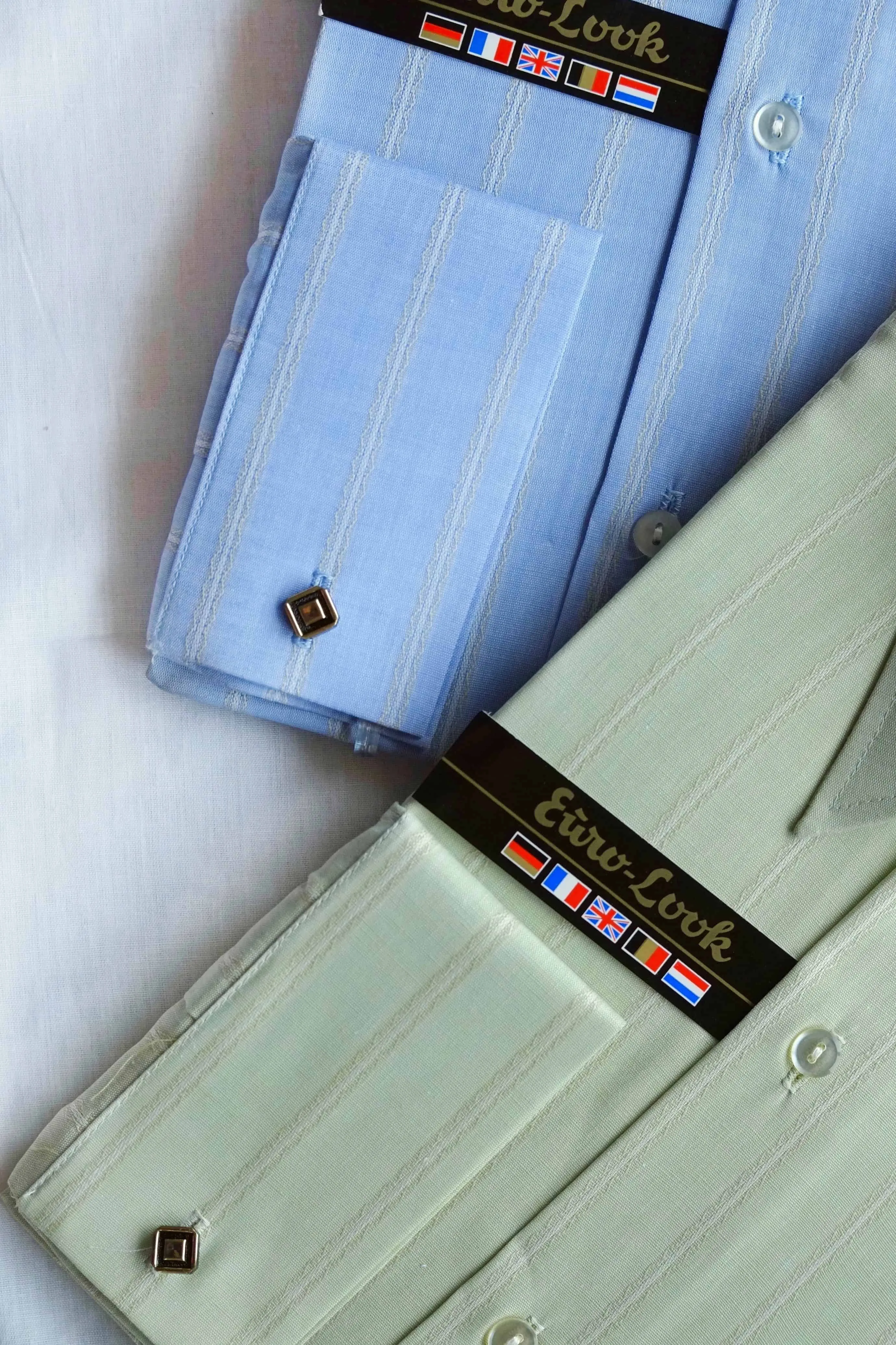 EURO LOOK Striped 80s Dress Shirt