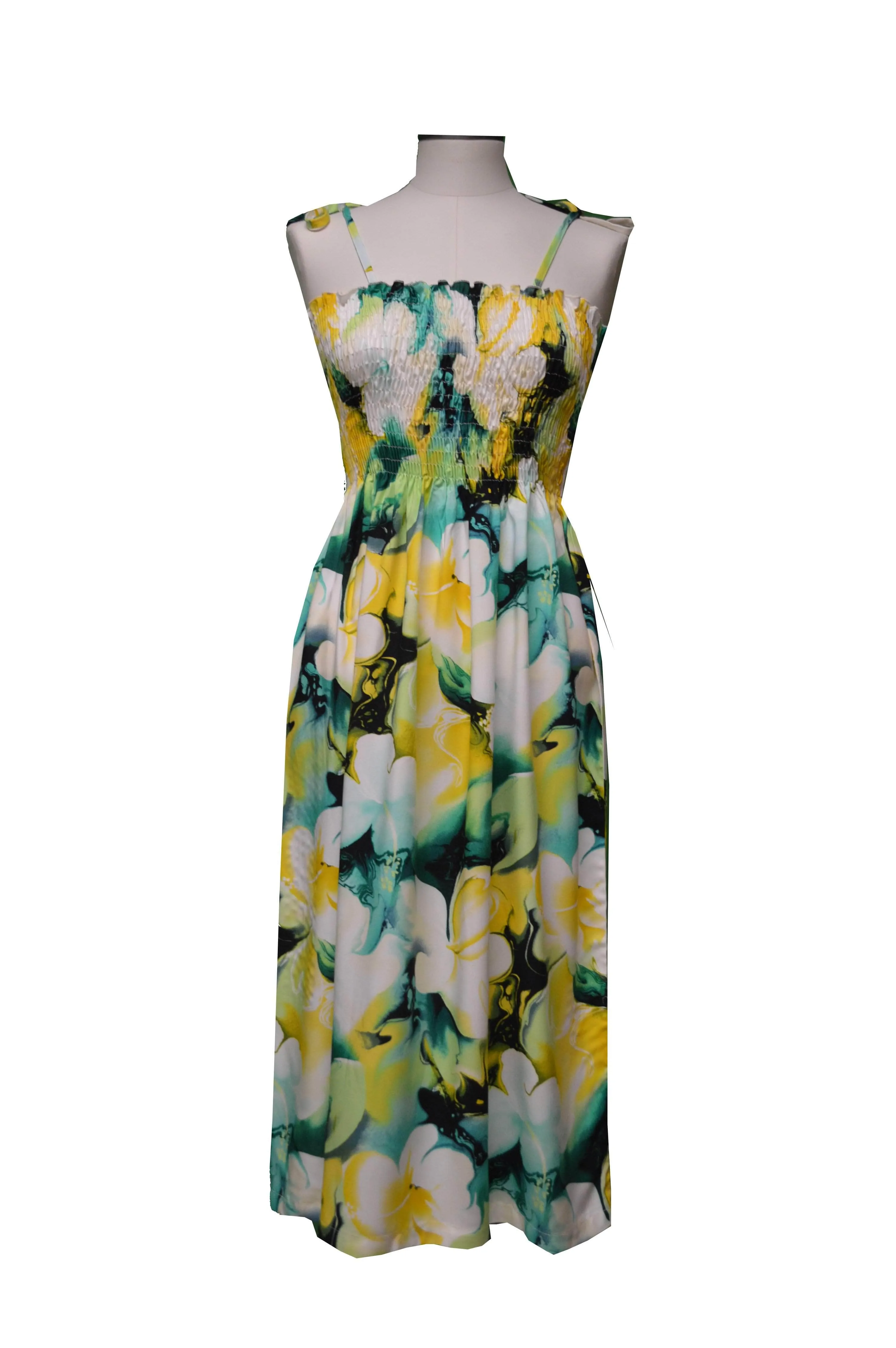 Splash Hibiscus Hawaiian Tube Dress