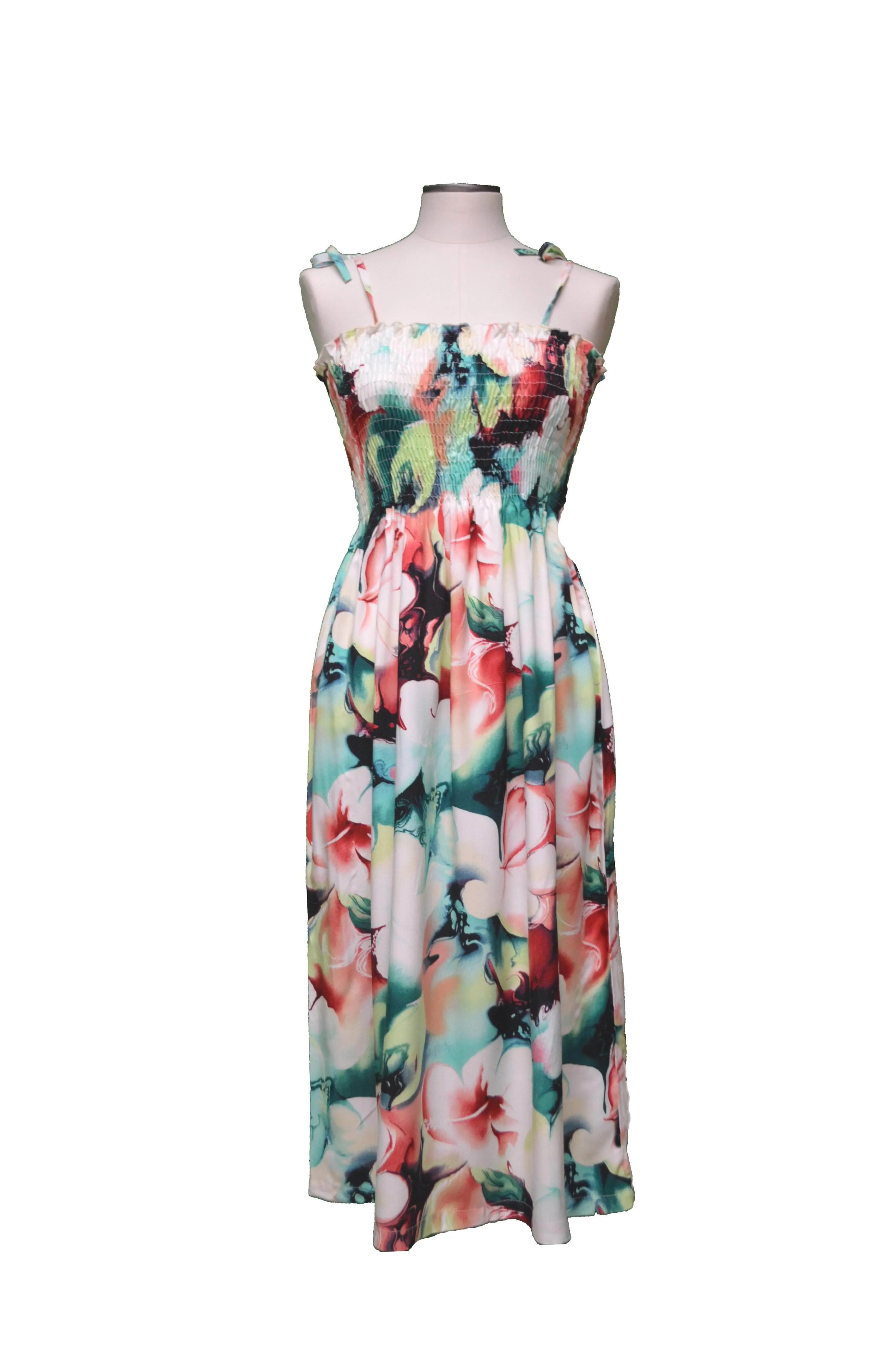 Splash Hibiscus Hawaiian Tube Dress