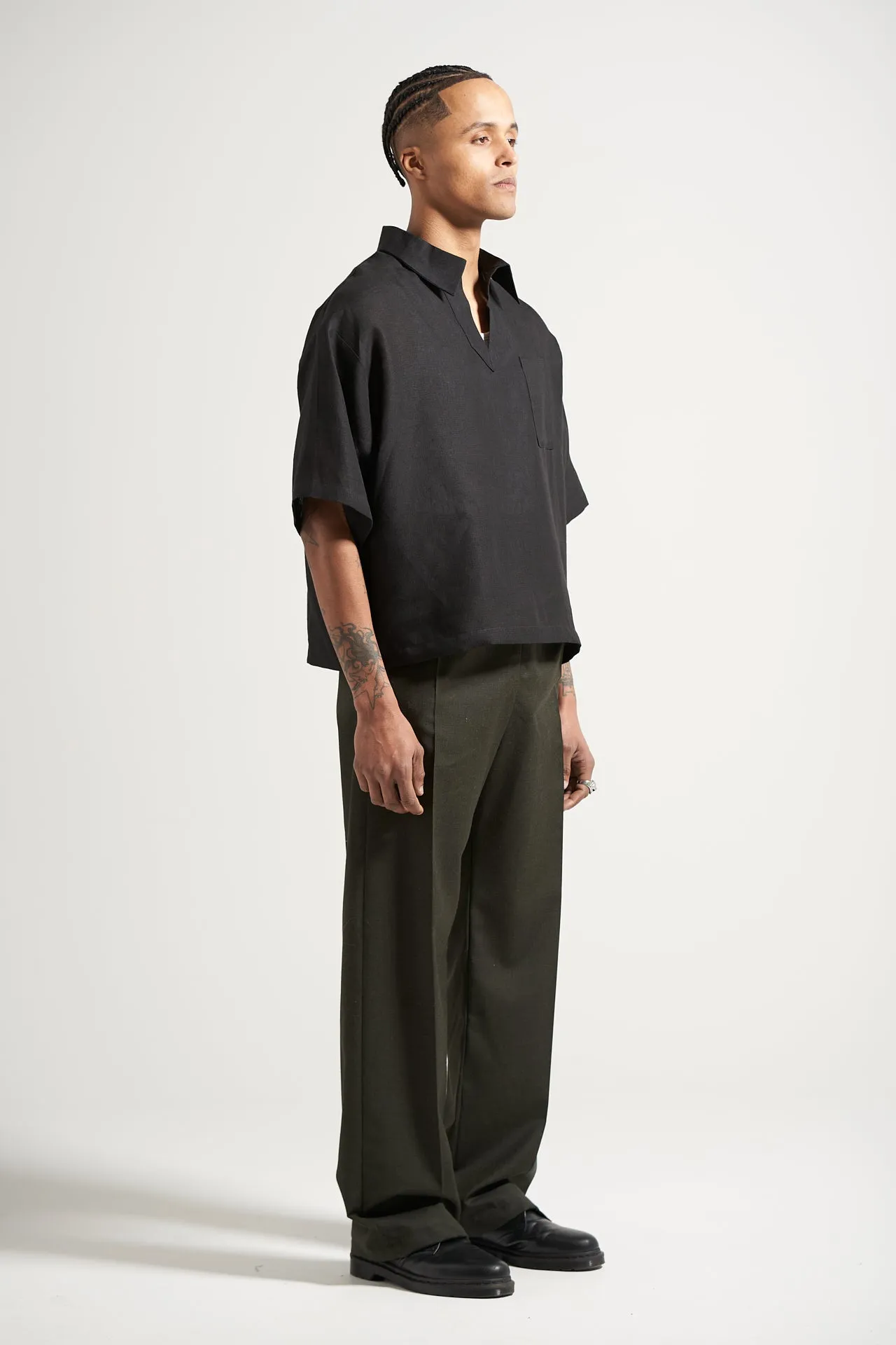 The Blackout Linen Polo