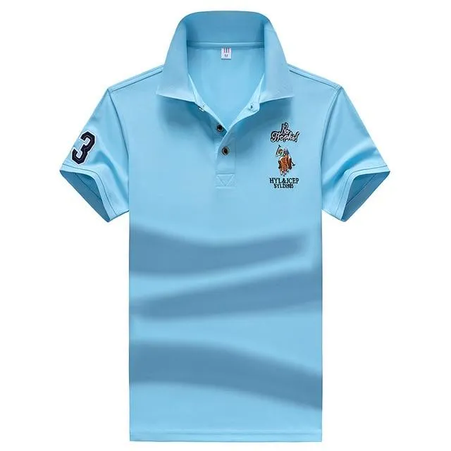 YIHUAHOO Brand Polo Shirt Men High Quality Men Cotton Short Sleeved Summer Shirt Brand Jerseys Polo Hombre Size M-4XL JCP-733