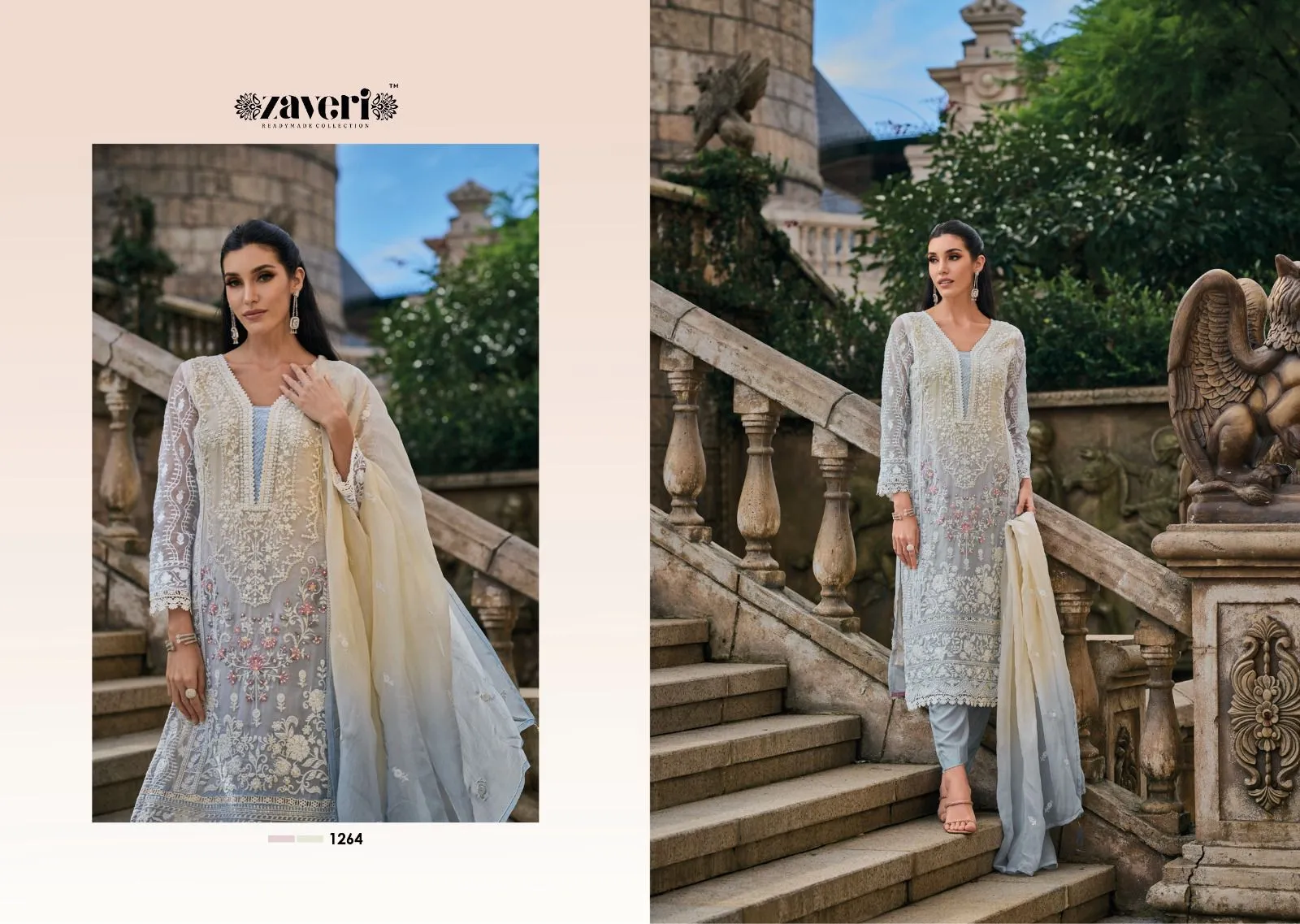 Zaveri Femina Colour Edition 1262-1064 Series Latest Pakistani Salwar Kameez Dno.1264