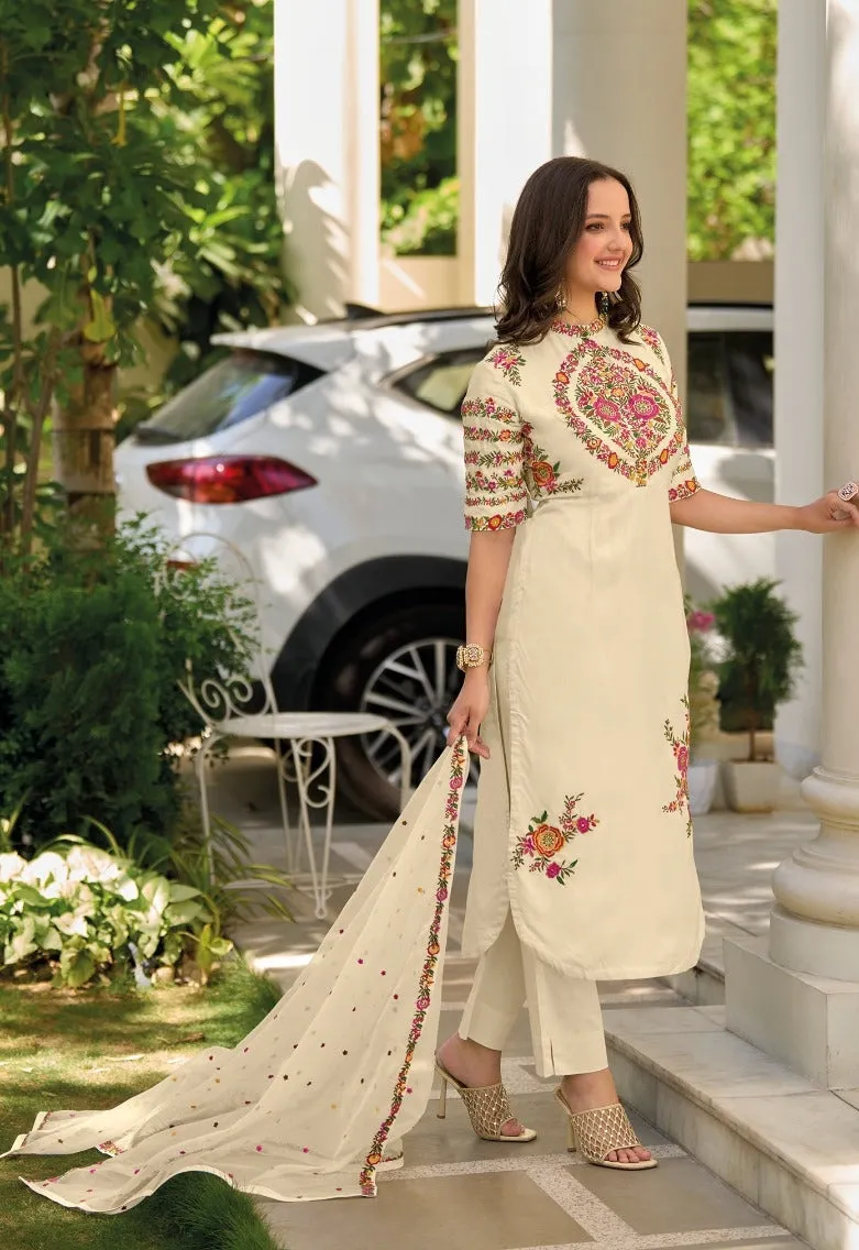 Zaveri Gazal Roman Silk Designer Ready Made Collection